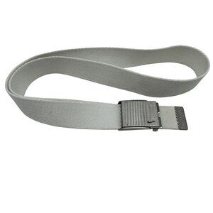 Nike Golf Canvas Web Buckle Belt Mens 48" White Athleisure Outdoors Casual